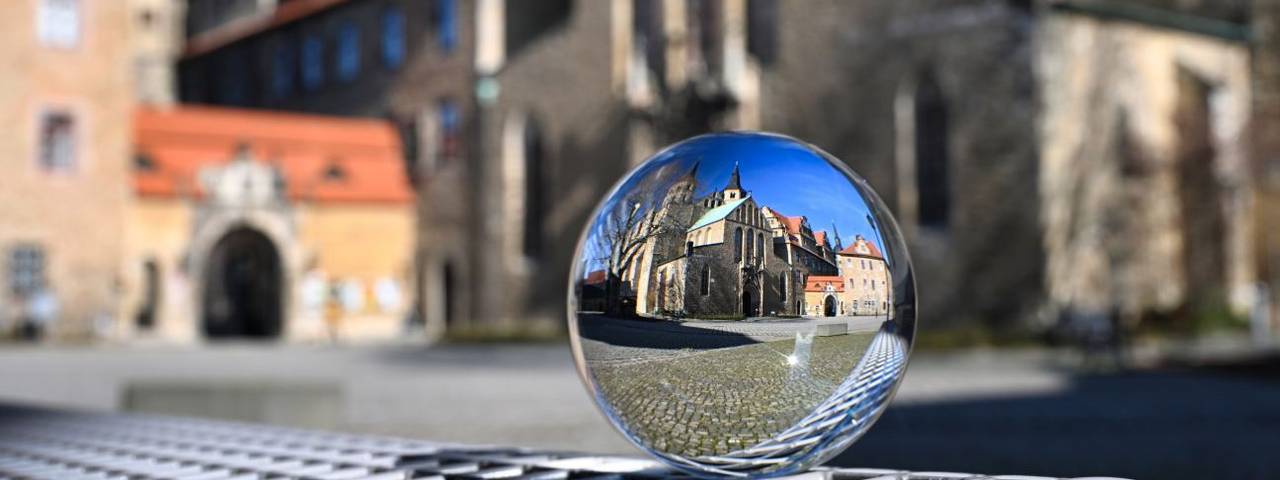Blick Merseburger Schloß